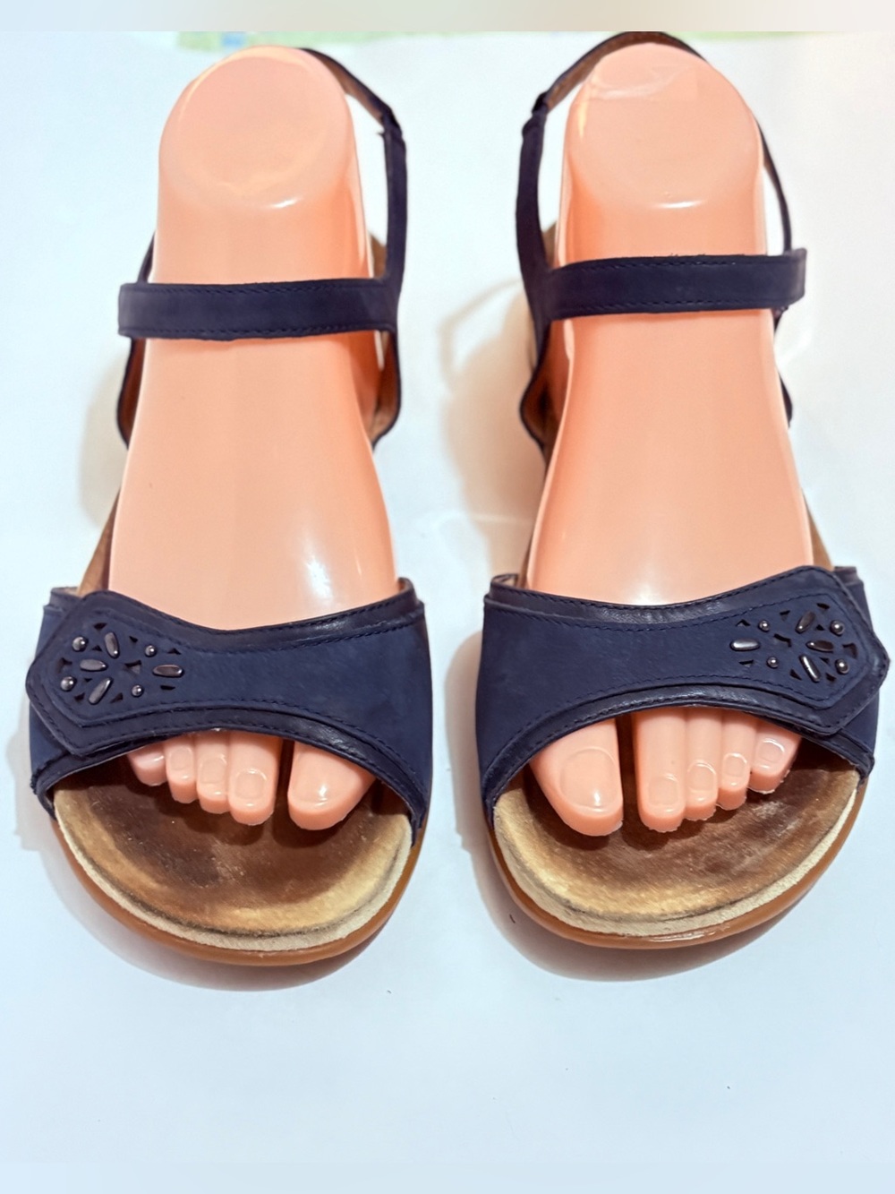 Dansko Blythe Blue Flat Sandals Size 40 / US 9